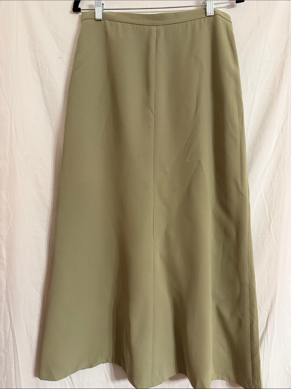 Rafaella Olive Green A-Line Maxi Skirt